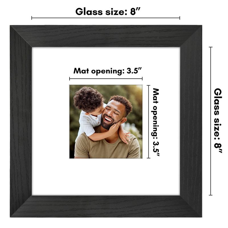 Americanflat Wide Molding Picture Frame with Mat, 2 of 9