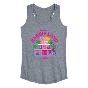 Women's - Barbie - Welcome To Barbie Land Graphic Racerback Tank - 1 of 4