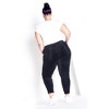 Avenue Women's Plus Size Velour Panel Pant - 3 of 4