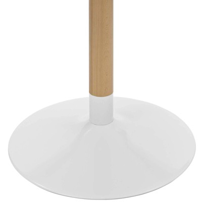 Whirl 40" White Round Wood Dining Table