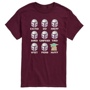 Men's - Star Wars - The Mandalorian Mandalorian Moods Short Sleeve Graphic T-Shirt - 1 of 4