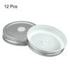 Unique Bargains Regular Leak-Proof Kitchen Storage Mason Jar Lids with Straw Hole 12 Pcs - 3 of 4