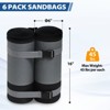 EAGLE PEAK Extra Large Sandbags for Canopy Tent 270 lbs Leg Weights Heavy Duty Weight Bags for Pop Up Canopy Gazebos - 3 of 4