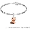 Sterling Silver Rose Gold Panda Charm - Red Panda Bead for Bracelets & Necklaces, Gift for Women - 3 of 4