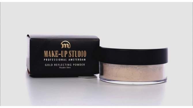 Gold Reflecting Powder Highlighter - Natural by Make-Up Studio for Women - 0.52 oz Highlighter, 2 of 8, play video