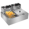BestParts 127Qt 12L Stainless Steel Double Cylinder Electric Fryer, 5000W, 110V, US Plug - 2 of 4