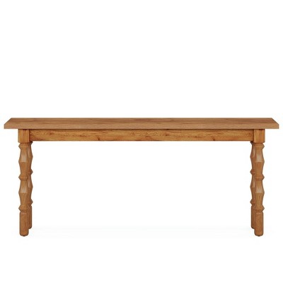 Resenkos Entryway Table, Console Sofa Table,70.9" Console Table, Wood Sofa Table Behind Couch Brown