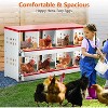 8-Compartment Galvanized Roll-Away Nesting Box, Heavy-Duty Hen Laying Box with Egg Collection Lid, Easy-Clean, for Chickens Ducks Poultry - 3 of 4