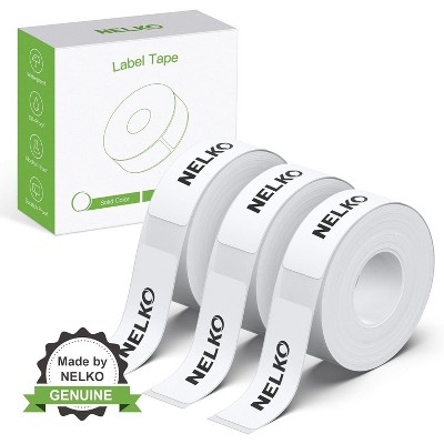 FLEXYVA Genuine P21 Label Maker Tape, Adapted Label Print Paper, 14x40mm (0.55"x1.57"), 180 Tapes/Roll, 3-Roll, White