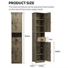 NicBex 69" Tall&Slim Bathroom Storage Cabinet,Freestanding Cabinet with Adjustable Shelves,Doors&Anti-Tipping Device for Kitchen&Living Room - 2 of 4