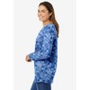Woman Within Plus Size Perfect Printed Long-Sleeve V-Neck Tee - 4 of 4