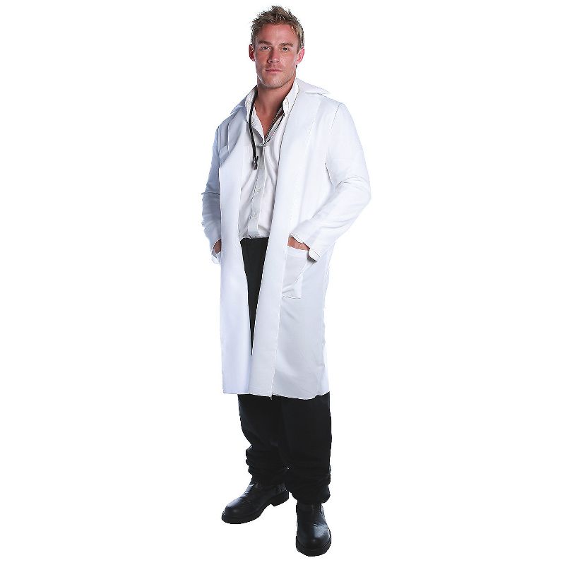 Halloween Express Men's Lab Coat Costume - Size XX Large - White, 1 of 2