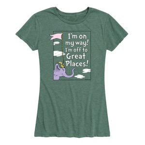 Women's - Dr. Seuss - I'm On My Way Short Sleeve Graphic T-Shirt - 1 of 4