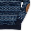 Hope & Henry Boys' Organic Long Sleeve Henley Pullover Sweater with Elbow Patches, Kids - 3 of 3