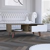 FURNIinspire Coffee Tables Living Room Coffee Table, Modern Center Table With Storage Drawer For Home, Office, Multicolored, 23.62"*39.61"*14.57" - 4 of 4
