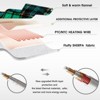 Heated Blanket Electric Queen, Heating Queen with 10 Heats Levels/8 Hours Auto Off, Green Plaid Flannel Blanket Winter Warmer for Adults - 4 of 4