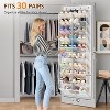 The Family Shoe Solution: 10-Tier Breathable Organizer Holds 30+ Pairs - Wide Deep Mesh Pockets Fit Everything from Sneakers to Boots - 2 of 4