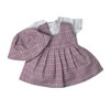 Pastel Pink & Blue Check School Uniform for 14–16 Inch Baby Dolls - 4 of 4