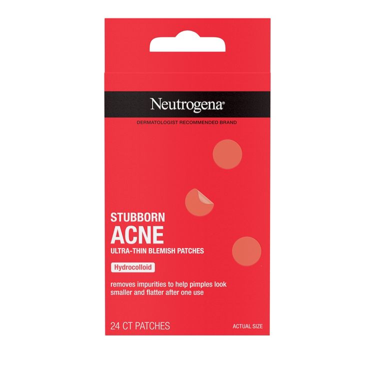Neutrogena Stubborn Acne Ultra-Thin Blemish Pimple Patches - 24ct: No Fragrance Added, For Normal To Acne-Prone Skin, 2 of 9