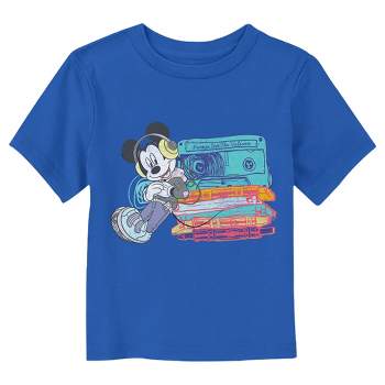 Toddler's Mickey & Friends Distressed Cassette Lean T-Shirt