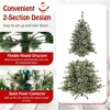 Resenkos 6-Ft Pre-Lit Hinged Artificial Christmas Tree with Quick Power Connector - Green - 3 of 4