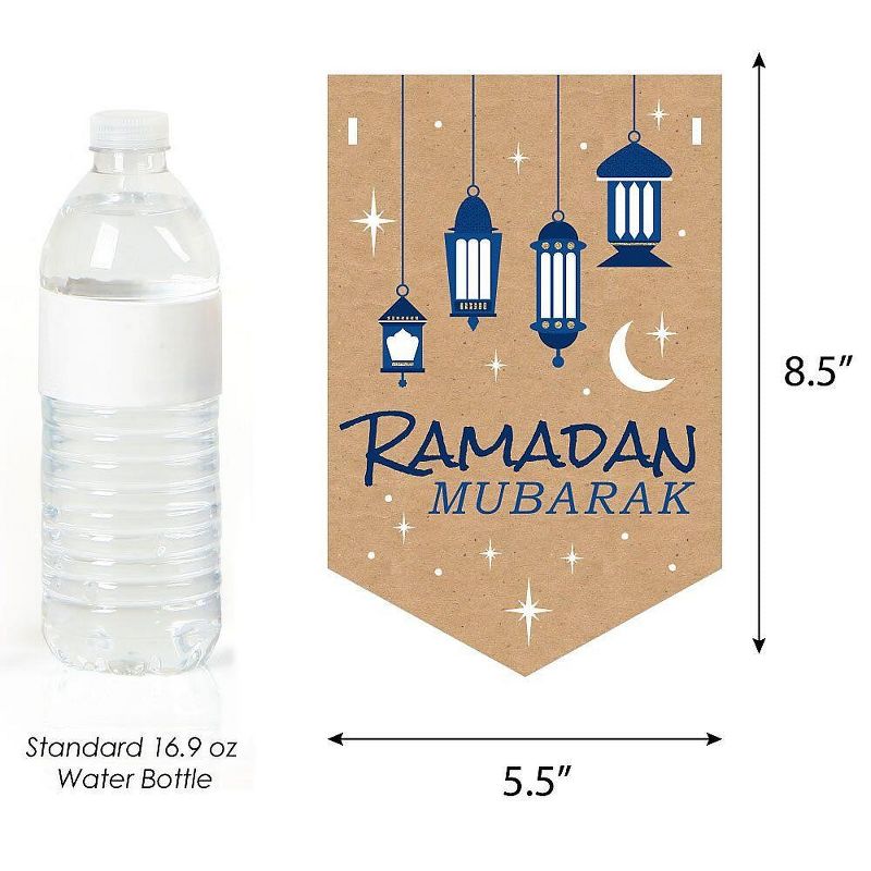Big Dot of Happiness Ramadan Mubarak - Bunting Banner - Party Decorations - Ramadan Mubarak, 2 of 5