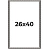 PosterPalooza | Slim Profile Silver Picture Frame - UV Acrylic, Foam Board Backing, Hanging Hardware - 2 of 4