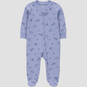 Carter's Just One You® Baby Boys' Sports Printed Sleep N' Play -Blue - 1 of 3