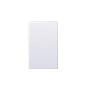 Elegant Lighting Metal Frame Rectangle Full Length Mirror 36x60 Inch in Silver - 1 of 4