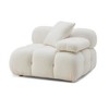 TOV Furniture Calliope Vegan Shearling Modular Corner Chair in Cream - 4 of 4