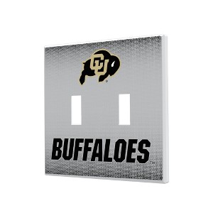 NCAA Big 12 Universities Linen Hidden-Screw Light Switch Plate for Double Toggle - 1 of 4