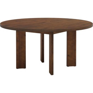 Lantine Solid Wood Round Dining Table, 47.24" Dinner Table for 4-6 People, Farmhouse Kitchen Furniture for Dining Room, Family Gathering - 1 of 4