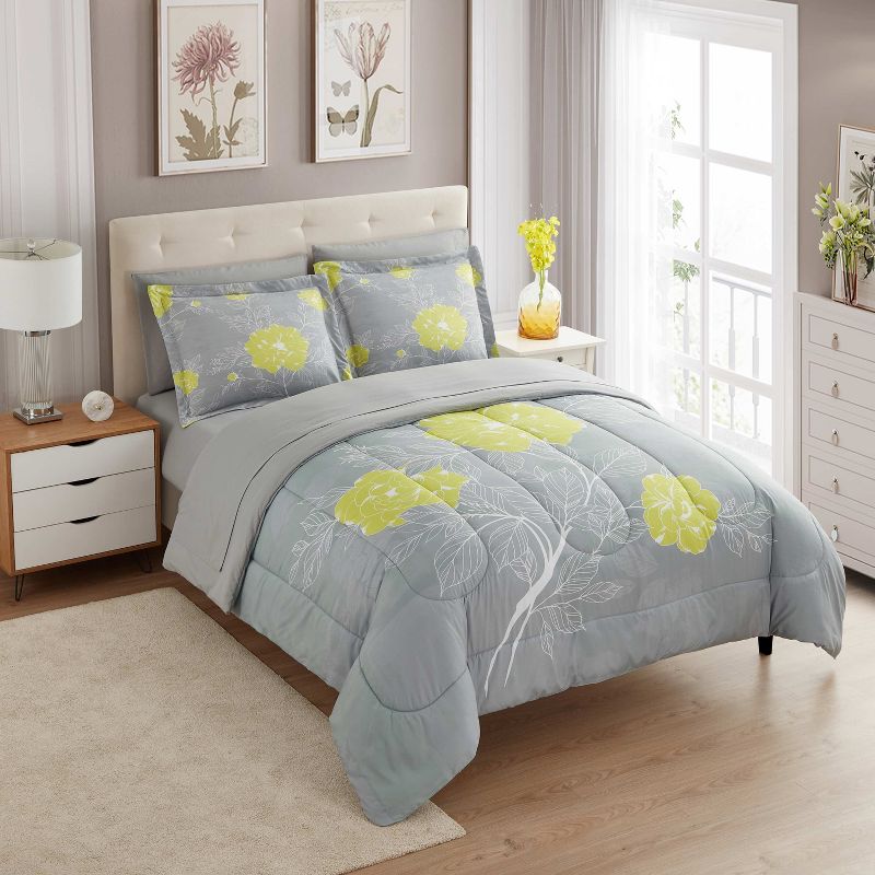 Bed-in-A-Bag Ultra Soft Printed Comforter and Sheet Set by Sweet Home Collection™, 2 of 7
