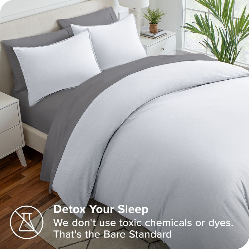 Washed Duvet Cover & Sham Set  – Extra Soft, Easy Care by Bare Home, 3 of 14