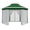 13x13 FT Gazebo Tent, Outdoor Canopy Tent with Mosquito Netting, Double-Layer Pop Up Canopy for Backyard & Patio, Weather-Resistant Pergola - 2 of 4