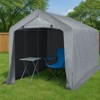 Karl Home | 8 ft. W x 12 ft. D Metal and PE Cloth Storage Shed (96 sq. ft.) - 3 of 3