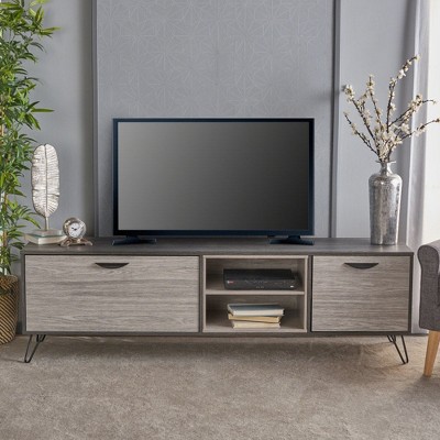 Chic Crate - Modular Media Console w/ Multi-Room Storage Cabinet - Open Shelves & Cable Management - Living Room/Office/Bedroom - Cloud White