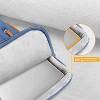 360 protection laptop shoulder bag, 15-15.6 inch computer bag, side opening crossbody bag with 4 zippered pockets - 3 of 4