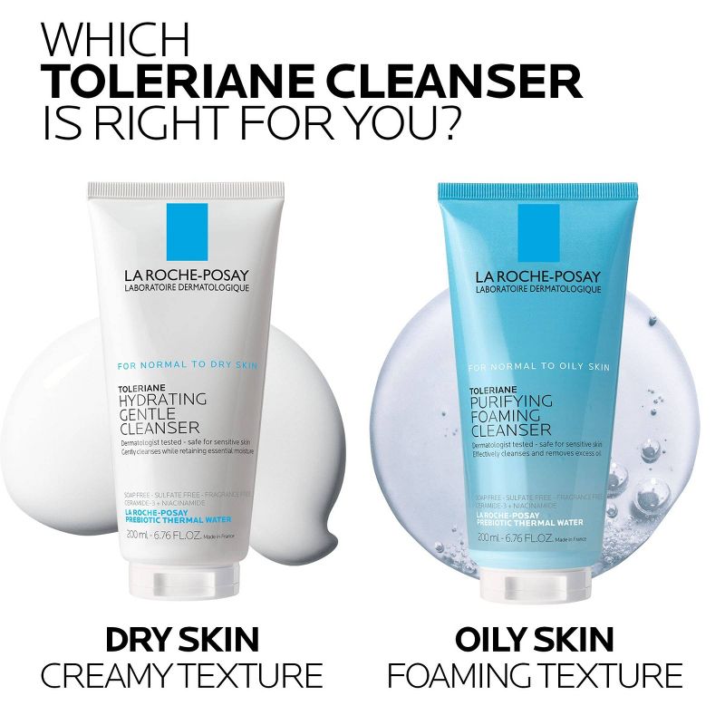  La Roche Posay Toleriane Hydrating Gentle Face Wash with Ceramide for Normal to Dry Sensitive Skin , 4 of 7