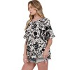 Women's Floral Short Sleeve Top - BOMBOM - 3 of 3