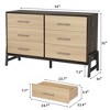 6 Dresser for Bedroom, 52" Wide Dresser, Wide Drawer with Storage Freestanding - 2 of 4