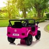 Electric Ride On Car with RC, 12V Kids Ride On Car with Led Lights, Music, Safety Belt, Double Doors, for Kids - 2 of 4