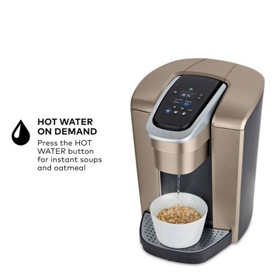 Keurig K-Elite Brushed Gold Single-Serve Coffee Maker with Iced Coffee Setting