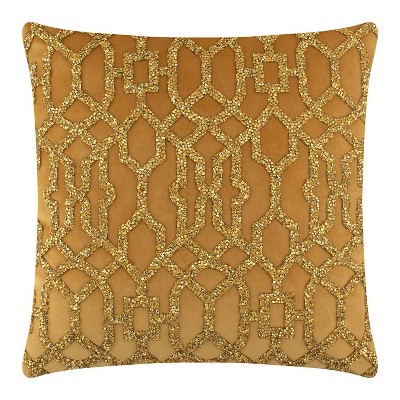 Lattice Square Throw Pillow - Sparkles Home