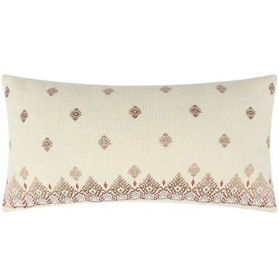 Ansara Cream Pillow 12x24 - Levtex Home