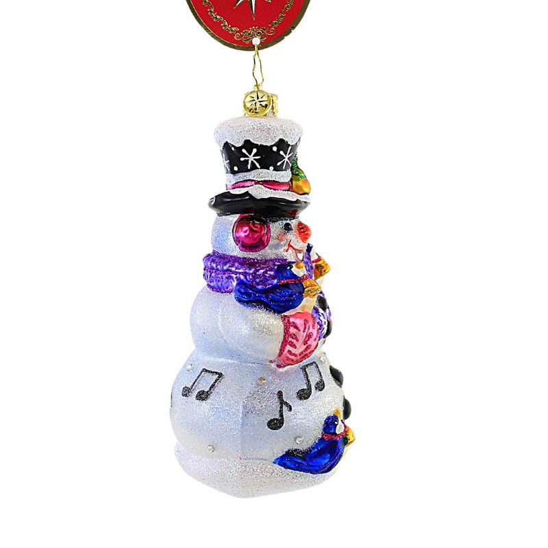 Christopher Radko 5.75 In Christmas Birdsong Calling Birds Snowman Ornament Tree Ornaments, 2 of 4