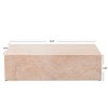 Christopher Knight Home Aherne 43.5" Patio Rectangular Lightweight Concrete Coffee Table - 3 of 4