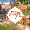 Tierra Garden 2 in 1 Convertible Picnic Table/Bench, Hemlock Hardwood, 54.33"L x 57.1"W x 27.56"H - 4 of 4