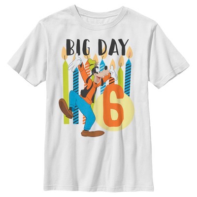 Boy's Disney Goofy 6th Birthday T-Shirt