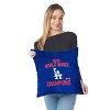 2025 World Series Championship Los Angeles Dodgers Bush League Throw Pillow 18x18 inches - 2 of 4